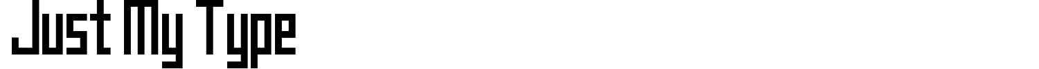 Just My Type Font preview