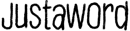 Justaword Font preview