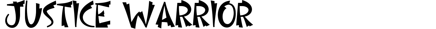 Justice Warrior Font preview