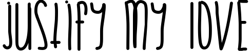 Justify My Love Font preview