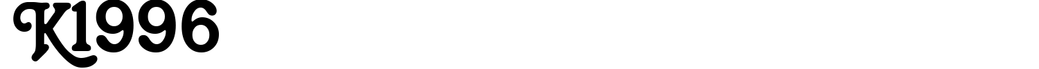 K1996 Font preview