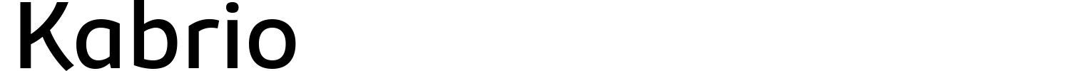 Kabrio Font preview