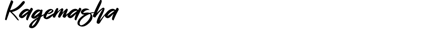 Kagemasha Font preview