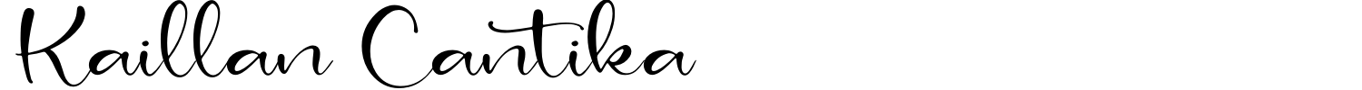 Kaillan Cantika Font preview