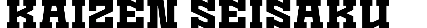 Kaizen Seisaku Font preview
