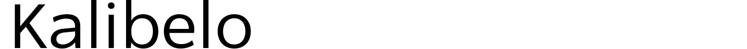 Kalibelo Font preview
