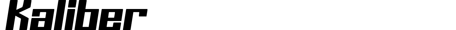 Kaliber Font preview