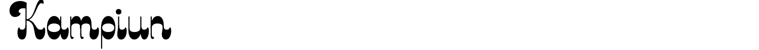 Kampiun Font preview