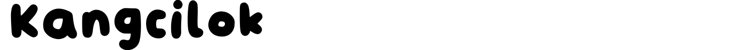 Kangcilok Font preview