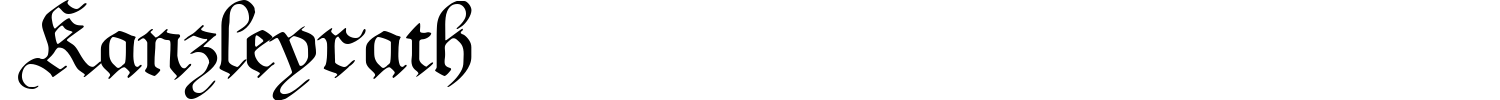 Kanzleyrath Font preview