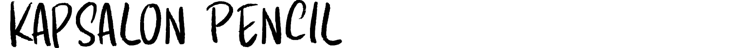 Kapsalon Pencil Font preview