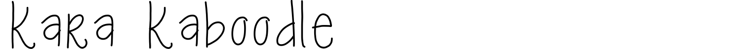 Kara Kaboodle Font preview