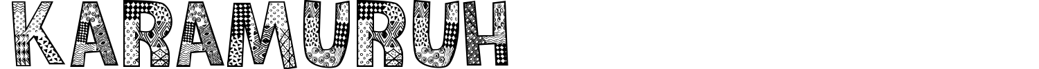 Karamuruh Font preview