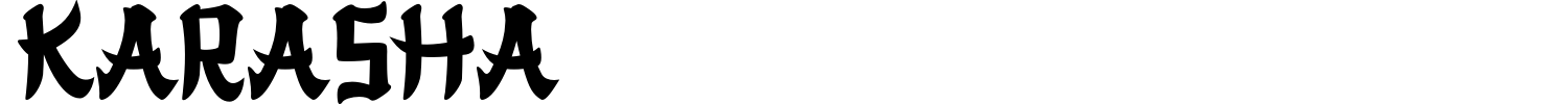 Karasha Font preview