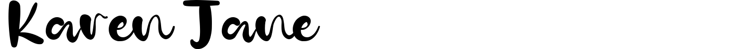Karen Jane Font preview