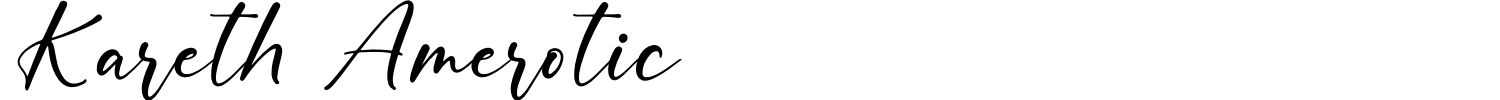 Kareth Amerotic Font preview