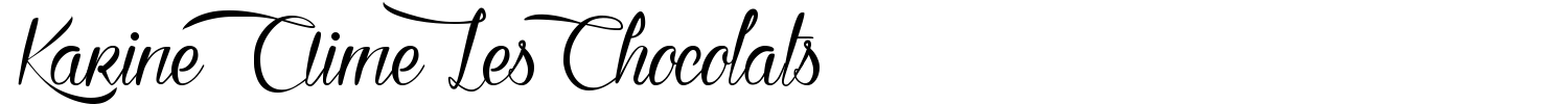 Karine Aime Les Chocolats Font preview