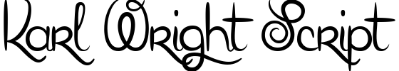 Karl Wright Script Font preview