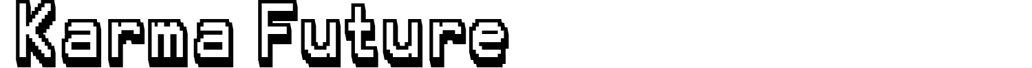 Karma Future Font preview
