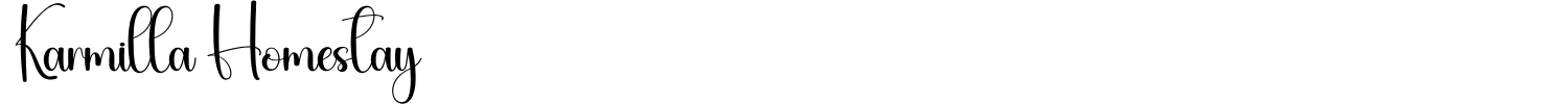 Karmilla Homestay Font preview