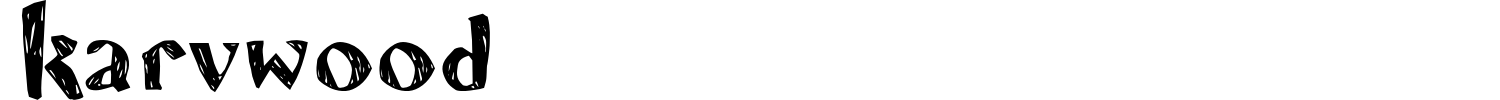 Karvwood Font preview