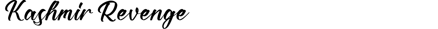 Kashmir Revenge Font preview