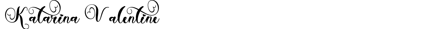 Katarina Valentine Font preview