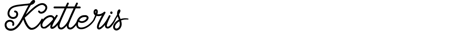 Katteris Font preview
