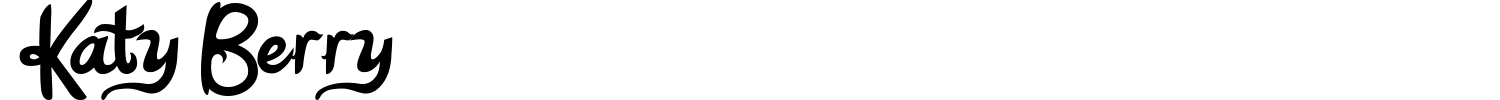 Katy Berry Font preview