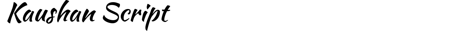 Kaushan Script Font preview