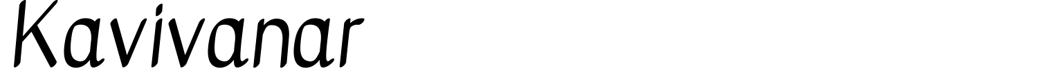 Kavivanar Font preview