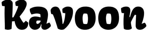 Kavoon Font preview