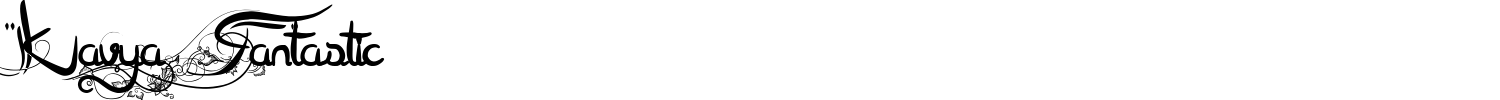 Kavya Fantastic Font preview