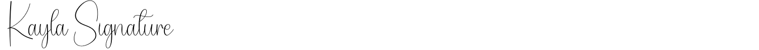 Kayla Signature Font preview