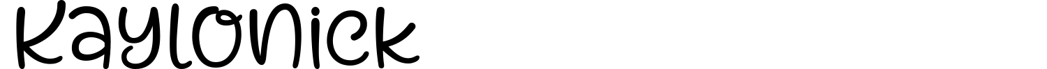 Kaylonick Font preview