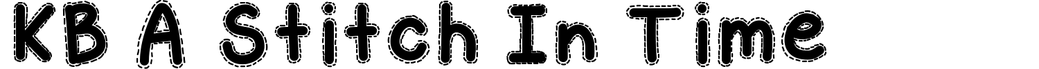 KB A Stitch In Time Font preview