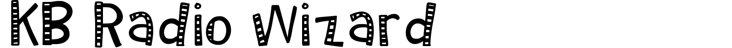 KB Radio Wizard Font preview