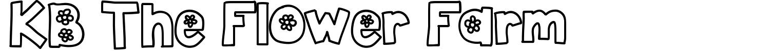 KB The Flower Farm Font preview