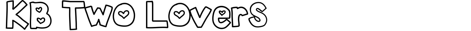 KB Two Lovers Font preview
