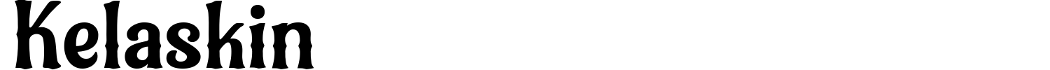 Kelaskin Font preview