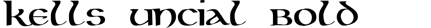 Kells Uncial Bold Font preview