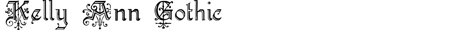 Kelly Ann Gothic Font preview