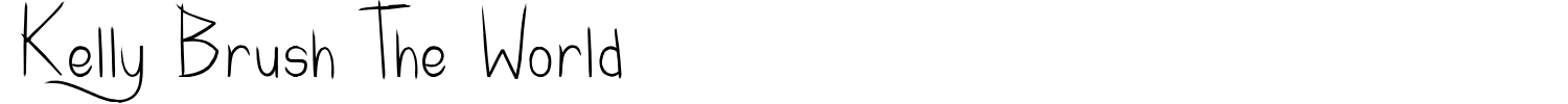 Kelly Brush The World Font preview