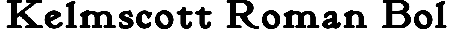 Kelmscott Roman Bold Font preview