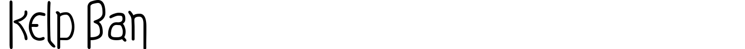 Kelp Ban Font preview