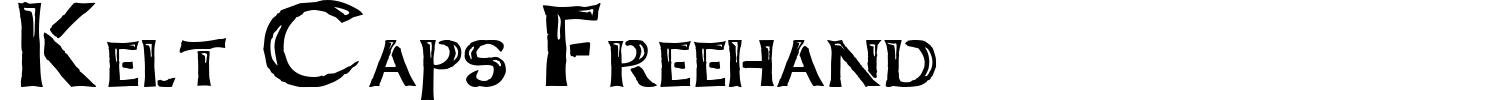 Kelt Caps Freehand Font preview
