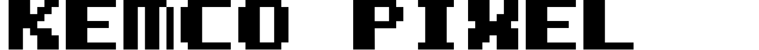 Kemco Pixel Font preview