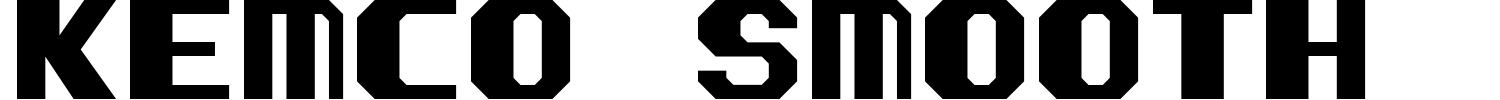 Kemco Smooth Font preview