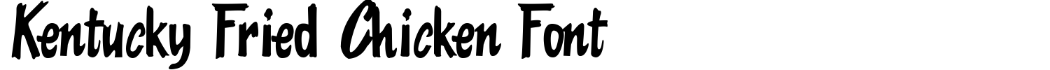 Kentucky Fried Chicken Font Font preview