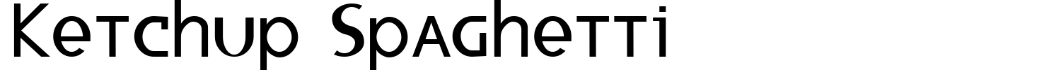 Ketchup Spaghetti Font preview